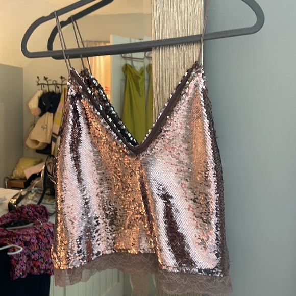 Free People sequin top - Picture 3 of 5